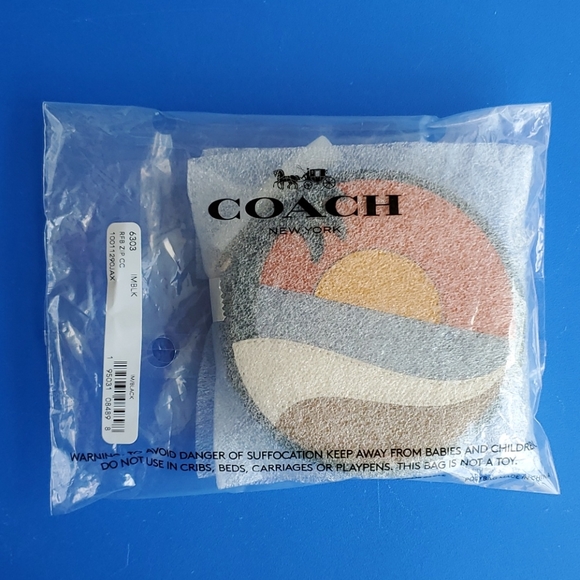 🧜‍♀️TRADED🧜‍♀️🎉10xHP🎉Coach Beach Postcard Coin Case - Picture 15 of 15